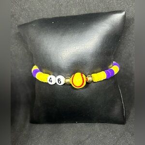 Softball (Sport & Number) Heishi Bracelet